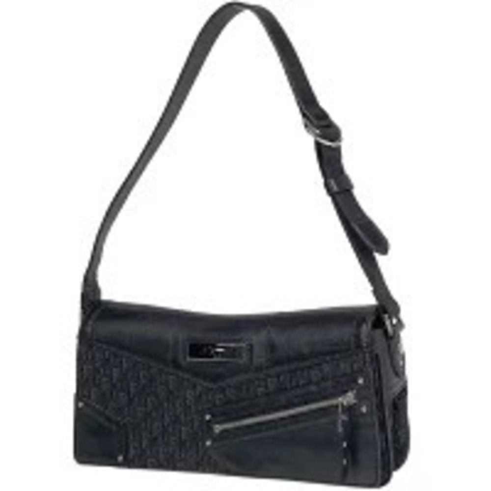 Christian Dior Trotter shoulder bag Hobo canvas black